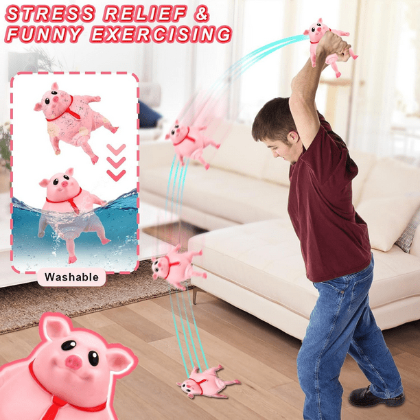 Piggy Stress Toys Kids Adults Decompress and Stretch Stress Pig