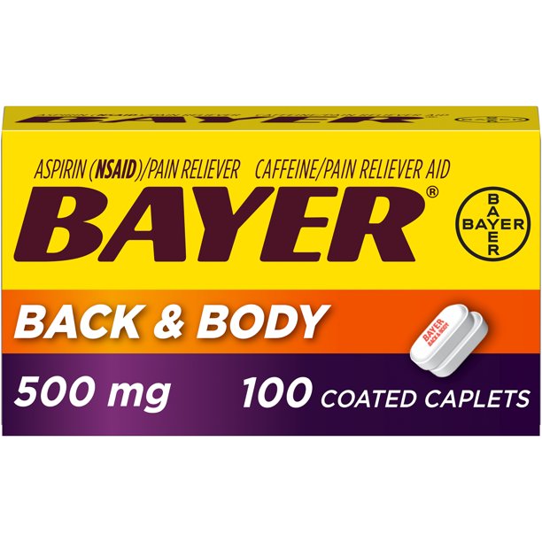 Bayer Back & Body Extra Strength Pain Reliever Aspirin w Caffeine
