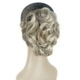 thumbnail image 6 of Short Ponytail Hair Piece Extension Wavy Claw Clip In/on Hairpiece, Brown Mix, 6 of 8