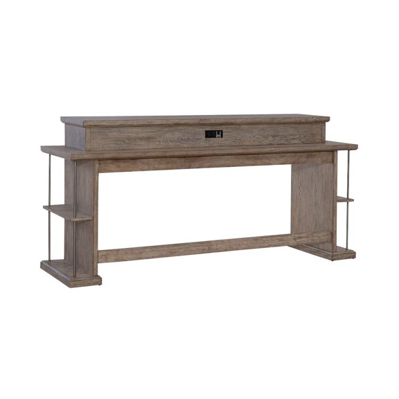 Liberty Furniture City Scape 4-Piece Wood Console Table Set in Burnished Beige