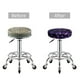 thumbnail image 5 of Balery Galaxy Lightning Fundas de asiento para taburete de bar redondo de tela de terciopelo ajustables que protegen de arañazos y manchas para sillas de 14 a 17 pulgadas.-12 inch, 5 of 7
