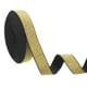 thumbnail image 1 of Cintas Elásticas de Costura con Brillos, Cinta Elástica de 0.8" x 5 Yardas para Cinturilla de Manualidades (Borde Negro Dorado), 1 of 6