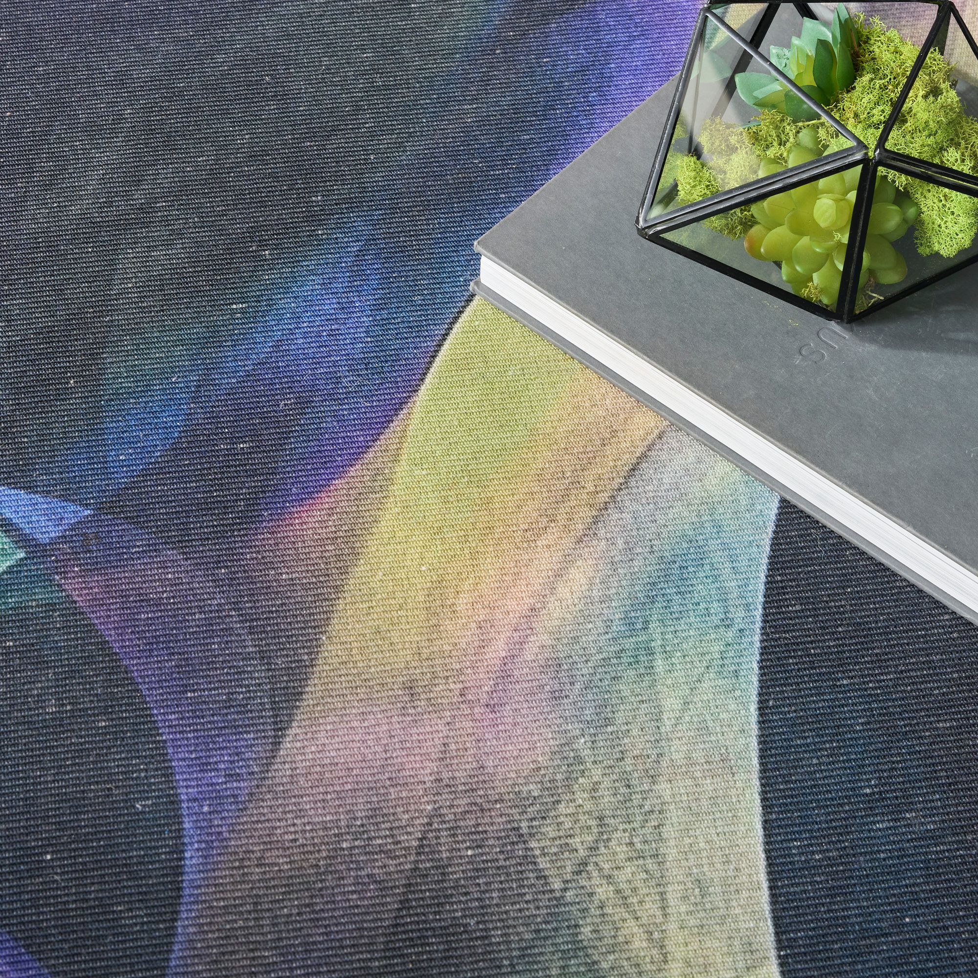 Nourison Washables Abstract Non-Slip Indoor Area Rug Blue Multicolor 8' x 10'
