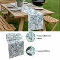 thumbnail image 5 of Teal Spring Floral Table Runner - 70 Inch Long, Kitchen Dining Table Runner Dresser Scarves, Elegant Pastoral Flowers Farmhouse Decor for Coffee Tables Wedding Party Banquet, 5 of 8