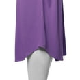 thumbnail image 5 of A2Y Women's Premium Solid Long Sleeve Round Hem Crew Neck Top Shirt Purple S, 5 of 7