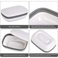 thumbnail image 4 of Caja de jabón (blanca), soporte de plástico para jabón para baño, viajes, senderismo, Camping, 2 uds. JM, 4 of 5