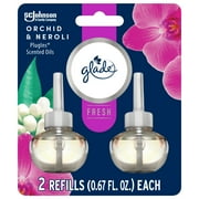 Glade PlugIns Scented Oil Refills, Air freshener,Orchid & Neroli, Infused with Essential Oils, 0.67 oz, 2 Count