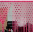 thumbnail image 3 of FNGZ Shower Curtain Clearance Promo Cute Door Curtain Tassel Line String Curtain Window Heart Room Bathroom Products Hot Pink, 3 of 4