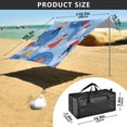 thumbnail image 4 of Portable Beach Tent Sun Shelter With Ground Pegs Water And Wind Resistant Sun Shade Canopy Angle Adjustable Music-themed, 4 of 7