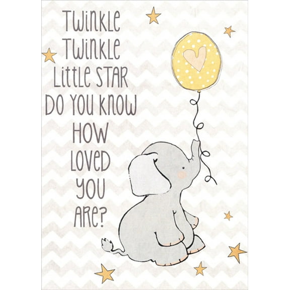 Tree-Free Greetings Twinkle Twinkle Juvenile Kids Birthday Card
