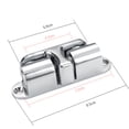 thumbnail image 1 of Boucle de Porte Invisible Silencieuse en Alliage de Zinc pour Maison, 1 of 1