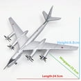 thumbnail image 2 of Collectible Alloy Airplane Model Tupolev Tu-95 Bear Type Strategic Bomber for Aviation Enthusiasts, 2 of 7