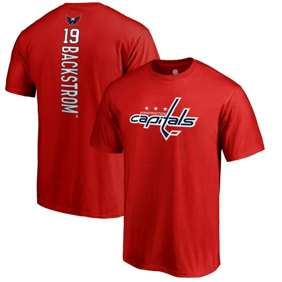 Men's Nicklas Backstrom Red Washington Capitals Backer T-Shirt