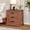 Red, variant on Nightstand with Charging Station, 22-inch Farmhouse Bedroom Side Table, Living Room End Table, Gray