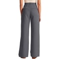 thumbnail image 4 of Hanerdun Womens Suit Pants Baggy Pant Female Casual Bottom Trousers Gray XL, 4 of 5