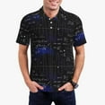 thumbnail image 1 of Bingfone Mathematica Science for Men's Button-down POLO Shirts, Quick-drying Shirts and T-shirts for Summer, Suitable for Vacation and Business-Medium, 1 of 6