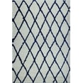 thumbnail image 1 of Ladole Rugs Geometric Trellis Simple Syle Carpet Comfortable Area Rug Carpet in Ivory-Navy Blue 4x6 (3'11" x 5'7", 120cm x 170cm), 1 of 4