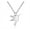 Silver, variant on 304 Stainless Steel Pendant Necklace Bird Stainless Steel Color 16" 1Mm A398