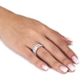 thumbnail image 3 of PalmBeach Jewelry 3.53 TCW Baguette Cubic Zirconia Silvertone Eternity Ring, 3 of 5