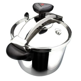 Korkmaz Tessa Pressure Cooker 5.28 Qt Stainless Steel Silver Black Suitable for Induction Cookers Walmart