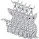 thumbnail image 1 of Collar hermosos CatNeck02 5Pzas Oriental Shorthair Plata Metal Cadena y Dije., 1 of 2