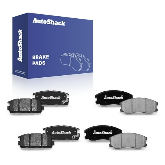 AutoShack Front & Rear Ceramic Brake Pad Set | Replacement for 2007-2009 Chevrolet Equinox 2008-2010 Saturn Vue 2007-2009 Suzuki XL-7 | 8-PC