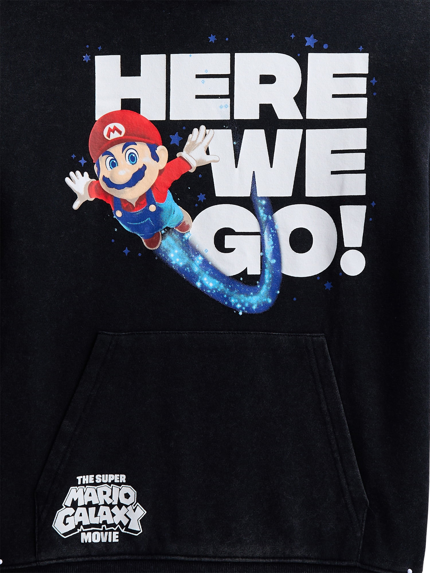 The Super Mario Galaxy Boys Mineral Wash Graphic Hoodie, Sizes 4-18