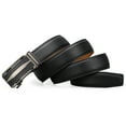 thumbnail image 6 of SENDEFN Leather Belt for Men Automatic Ratchet Buckle Slide Dress Casual Belts 1 3/8'' Wide, Adjustable Trim to Fit, 6 of 8