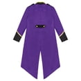thumbnail image 4 of Yhong Garçons Filles Veste Corset Renaissance Enfants Queue-de-Pie Médiévale Smoking Longue Redingote Steampunk Violet 8, 4 of 5