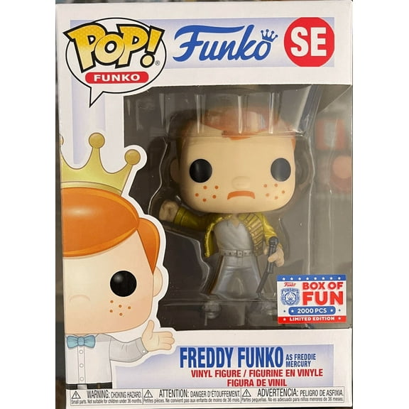 Funko POP! Fundays Freddy Funko as Freddie Mercury SE LE 2000 [Metallic] Exclusive