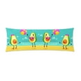 thumbnail image 2 of ABPHOTO Funny Avocados Body Pillowcase Pillow Cover Pillow Protector Two Sides Printing 20x60 inch, 2 of 2