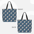 thumbnail image 3 of Naloa Astronaut Corgi Dog Tote Bag for Women, Foldable Tote Bag With Zipper, Large Shoulder Bag, Top Handle Handbag for Travel, Work, Shopping, 3 of 9