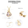 thumbnail image 3 of Personalized Butterfly with Crytal Heart Cremation Jewelry for Ashes Holder Urn Necklace for Ashes of Loved One Pendent for Ashes and Chain, 3 of 8