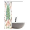thumbnail image 2 of MYPOP Abstract Exotic Floral Paisley Medallion Mandala Shower Curtain, Hippie Boho Bohemian Peacock Decor Meditation Art Fabric Bathroom Decor Set with Hooks, 48 X 72 Inches, 2 of 2