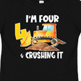 thumbnail image 4 of Inktastic I'm 4 and Crushing It Construction 4th Birthday Boys or Girls Toddler T-Shirt, 4 of 5