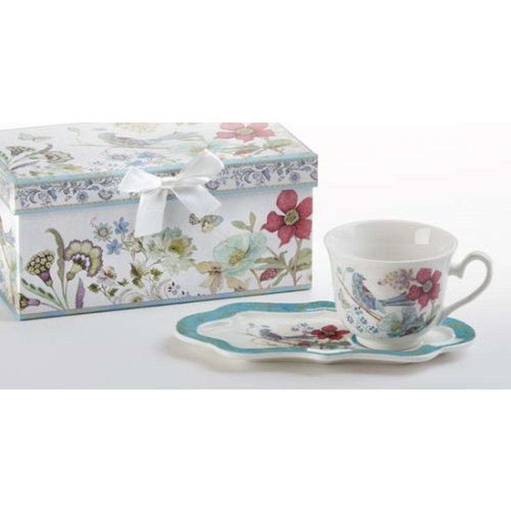 Delton Porcelain Butterfly Tea and Toast Set 