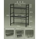 thumbnail image 3 of Soporte extensible para microondas, Organizador de Cocina, Repisas para cocina en Altura ajustable, Estante para Cocina, 3 Niveles con 8 Ganchos, 1 servilletero, 1 cesto para Especias, Negro, 3 of 6