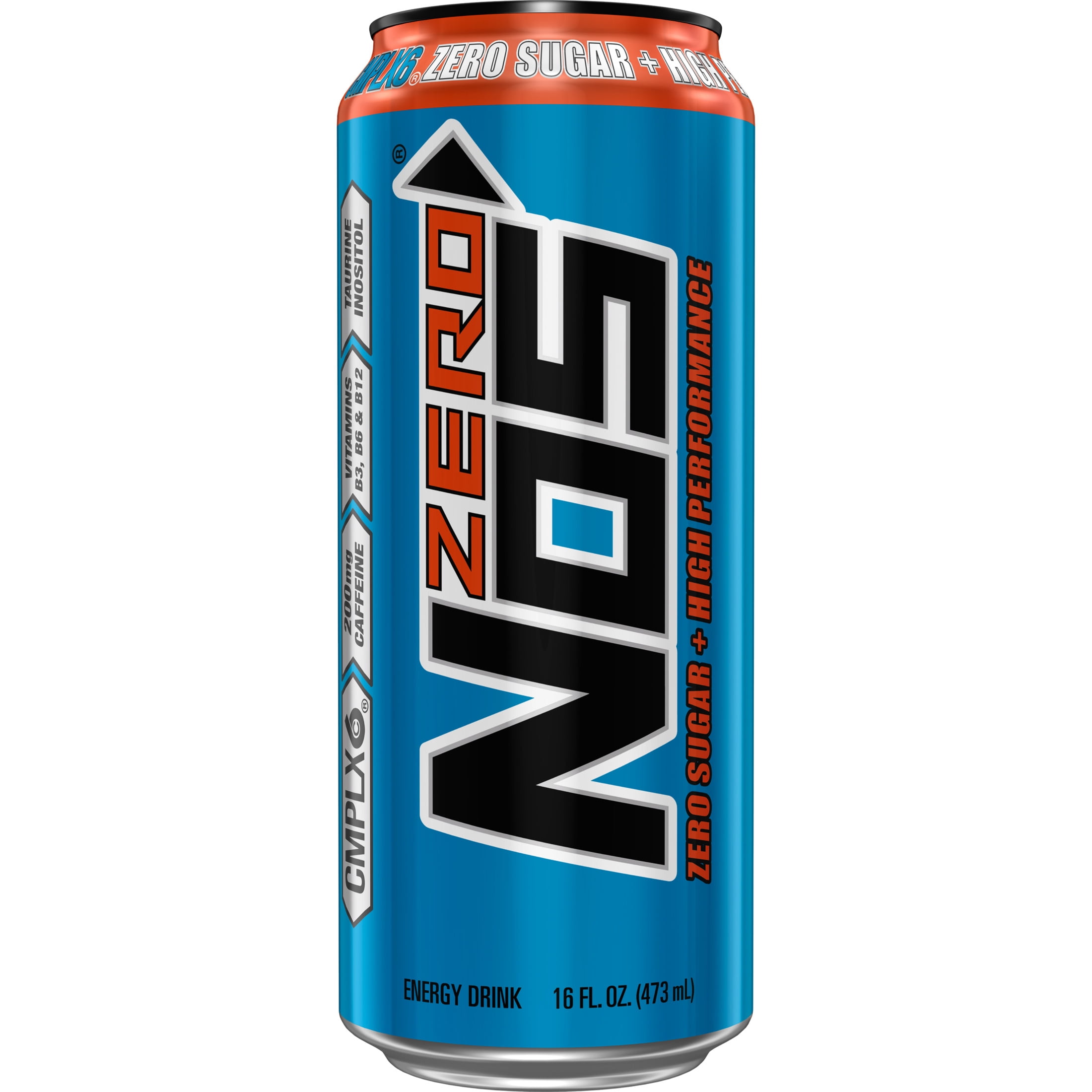 (5 pack) Zero Sugar Energy Drink, Zero Sugar Flavor, 16 oz Can