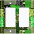 thumbnail image 6 of Metal Light Switch Plate Cover Safari African Tribal Art Pattern Neon Green SFR012, 6 of 13
