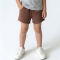 thumbnail image 2 of ZACPNCV Toddler Boys Athletic Shorts Casual Beach Shorts Boys Mesh Basketball Soccer Knee-Length Shorts Coffee 1-2 Years, 2 of 8