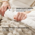 thumbnail image 3 of Manta Sherpa Queen para invierno, 230 x 230 cm, color beige, 3 of 6