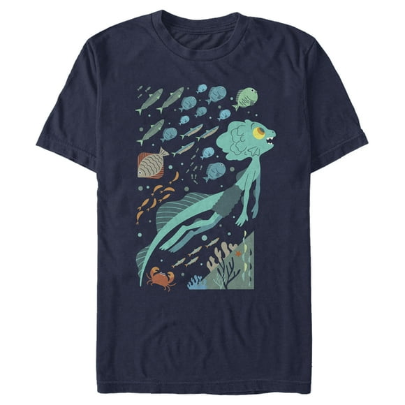 Men's Luca Under the Sea Adventure  T-Shirt - Navy Blue - Large