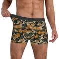 thumbnail image 3 of Men's Boxer Briefs, Dinosaur camouflage print Soft Comfy Mens Underwear Boxer Briefs Breathable With Widen Waist, 3 of 7