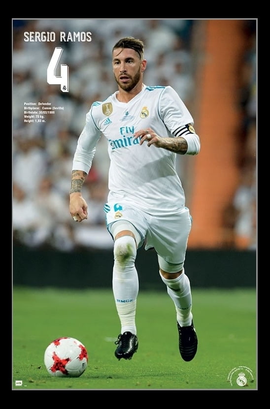 Sergio Ramos Football Giant Wall Art Poster Print
