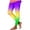 (Style 6)Yellow, variant on EaskTriop Women's Athletic Workout Leggings High Waisted Tummy Control Quick Dry Stretchy Yoga Pants Rainbow Gradient Colorful Gym Tights