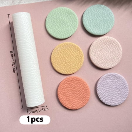 Polymer Clay Texture Roller Clay Earring Molds Polymers Clay Texture Sheets Polymer Clays Leather Textures Roller Embossing Pottery Textures Rollers for Polymer Clay Earrings Jewelry