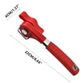 thumbnail image 2 of Cinvoph Stainless Steel Jar Opener with Handheld Easy Turn Knob, Manual Safety Cut Can Openers, Cutting Tool for Home Kitchen Restaurant, Red, 2 of 5