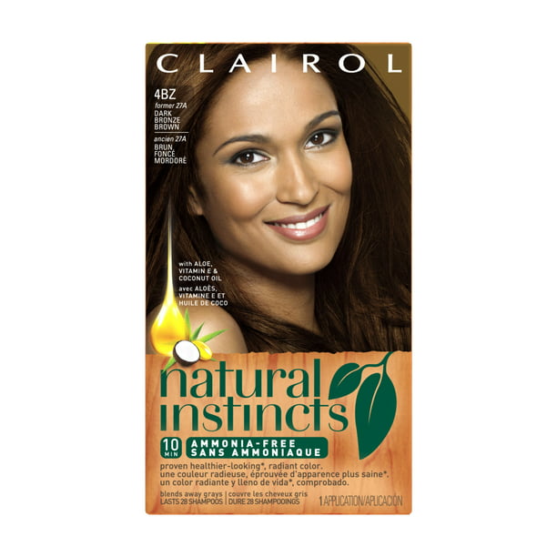 Clairol Natural Instincts Hair Color, 27A Double Espresso, Dark Warm Brown,  1 Kit 