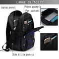 thumbnail image 4 of Pofeuu Physical Formulas Print Storage Laptop Backpack with USB Charging Port[Water Resistant] College Computer Bookbag Fits, 4 of 7