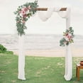 thumbnail image 5 of Wedding Bow Flower Set Roses Flower Decorative Garland With Roses Roses Leaves Flowers Garland With Ribbons, 5 of 5